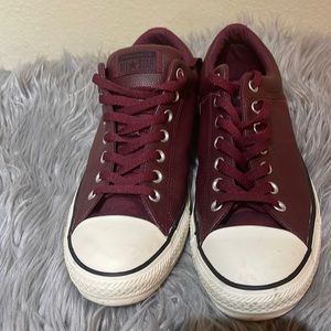 Maroon Leather Chuck Taylor All Star II